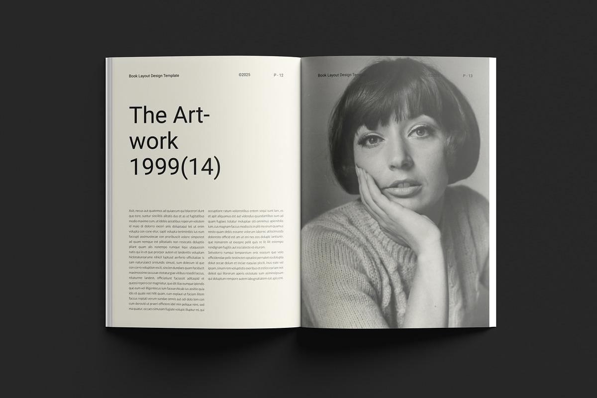 Book Title Layout Design Template preview 7