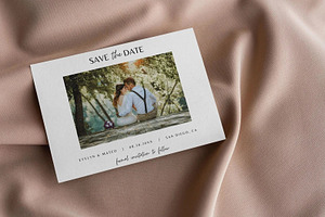 Modern Photo Save the Date Card, an Invitation Template by LucaTheme