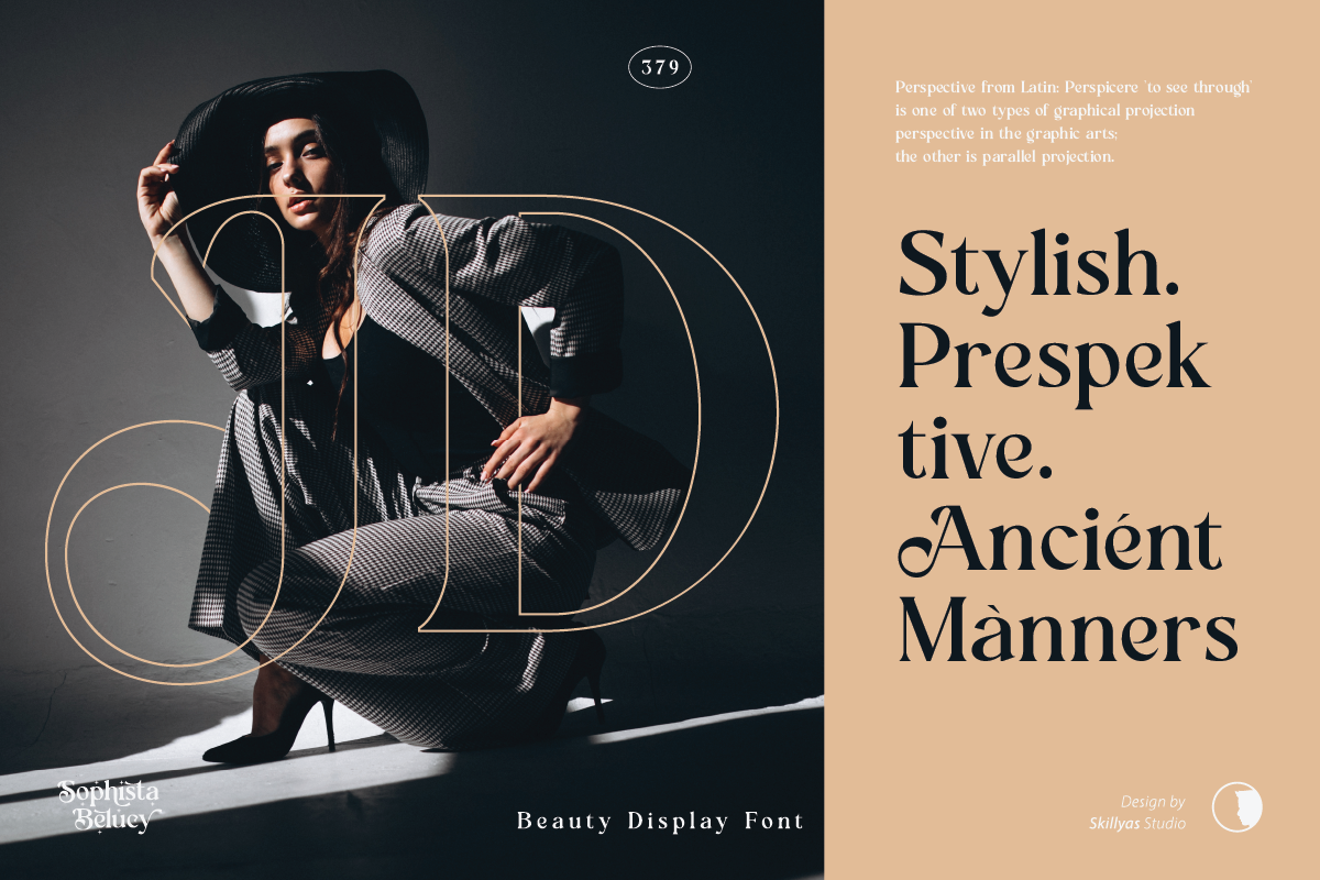 Sophista Belucy Display Beauty Font, a Serif Font by Skillyas_Studio (Photo 4 of 12)