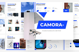 Modern Blue CCTV Presentation, a Presentation Template by Eklip Studio