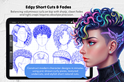 240 Curly Hair Procreate Stamps, a Brush Add-On by Selentaori Studio (Thumbnail 8 of 12)