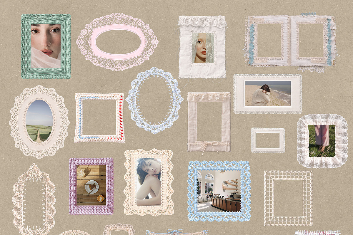 Held by Threads: Lace Crochet Frames, an Object Graphic by Lidberia (Photo 6 of 9)