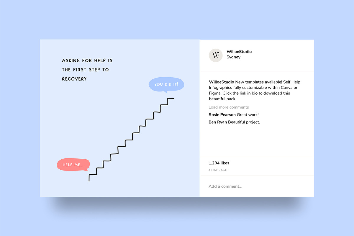 Self Help Infographics, a Social Media Template by Willoe Studio (Photo 4 of 13)