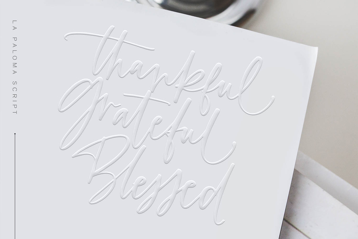 La Paloma Script + Catchwords, a Script Font by Callie Rian & Co. (Photo 16 of 21)