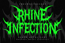 Rhine Infection - Death Metal Font