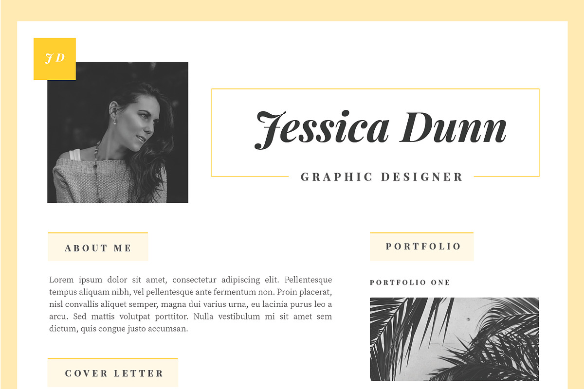 Minimalist Resume Template, a Resume Template by desvibes (Photo 5 of 6)