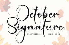 October Signature | Script Font