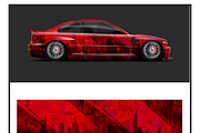 Dynamic Racing Car Wrap Design, an Object Illustration by CarWrap design (Thumbnail 1 of 4)