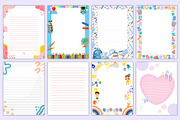 Printable Kids Notebook Paper Bundle, a Stationery Template by Mustafiz (Thumbnail 2 of 7)