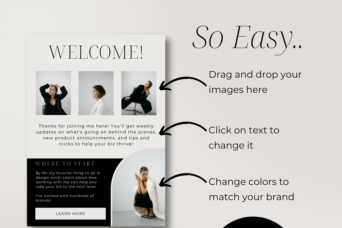 Canva Email Template Bundle, a Templates & Theme by Asha Glenn Design Studio (Photo 9 of 9)