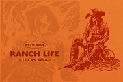 Western Cowboy and Cowgirl, an Illustration by Nocturnal Wolf (Thumbnail 3 of 16)
