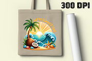 Happy Summer Time, Summer Beach PNG, an Illustration by Libby Wishes (Thumbnail 3 of 5)