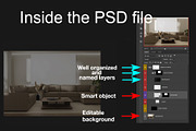 Set of  Canvas Wall Art Mockups, a Household Mockup by moqirynart (Thumbnail 10 of 11)