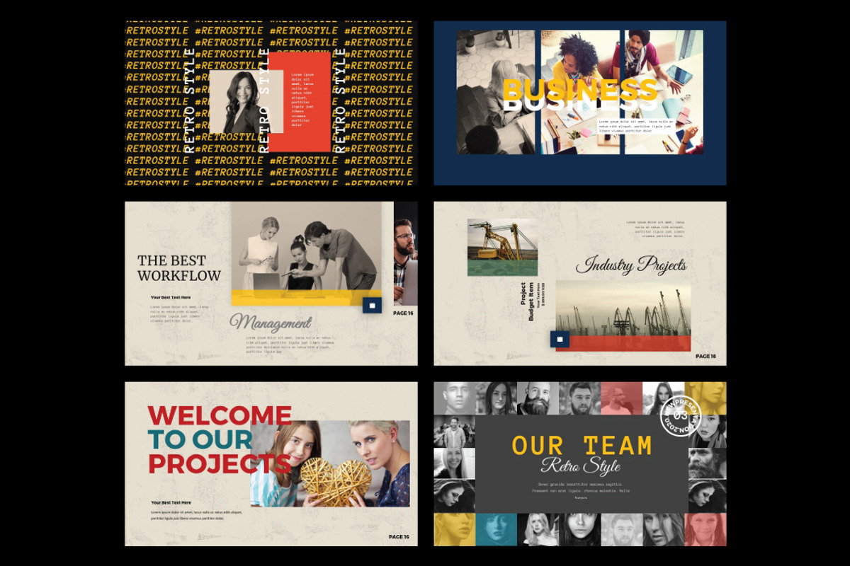 RETRO STYLE - Powerpoint Template, a Presentation Template by Shafura (Photo 3 of 6)