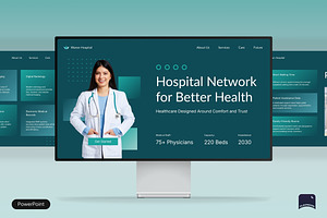 Modern Hospital Profile Presentation, a Presentation Template by Claymoon Lab