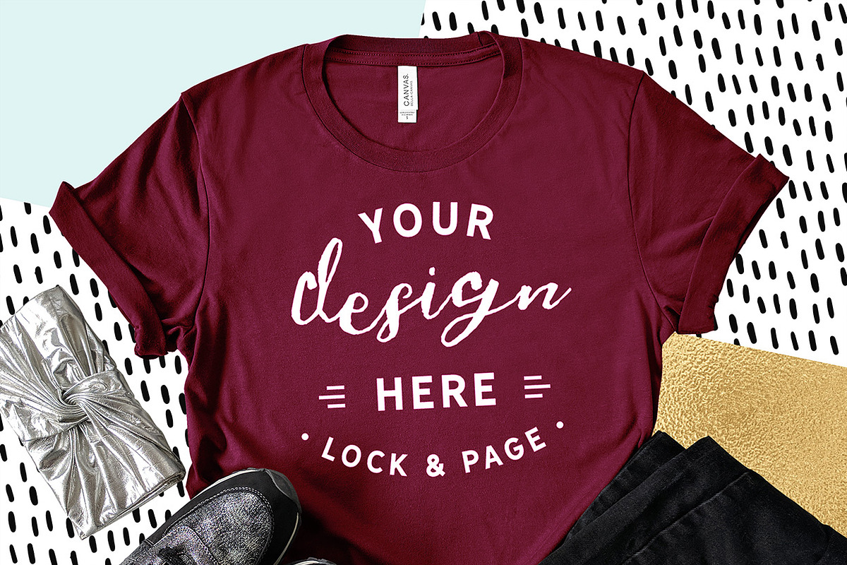 Bella Canvas 3001 Graphic Mockups, a Shirt Mockup by lock and page (Photo 41 of 65)