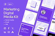 Figma Social Media Templates, a Social Media Template by EGO Creative Innovations (Thumbnail 1 of 6)