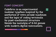 Codeform – Experimental Modular, a Slab Serif Font by Lettramina Studio (Thumbnail 2 of 11)