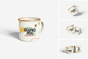Enamel Mug Mockup, a Product Mockup by MrLetters (Thumbnail 1 of 5)