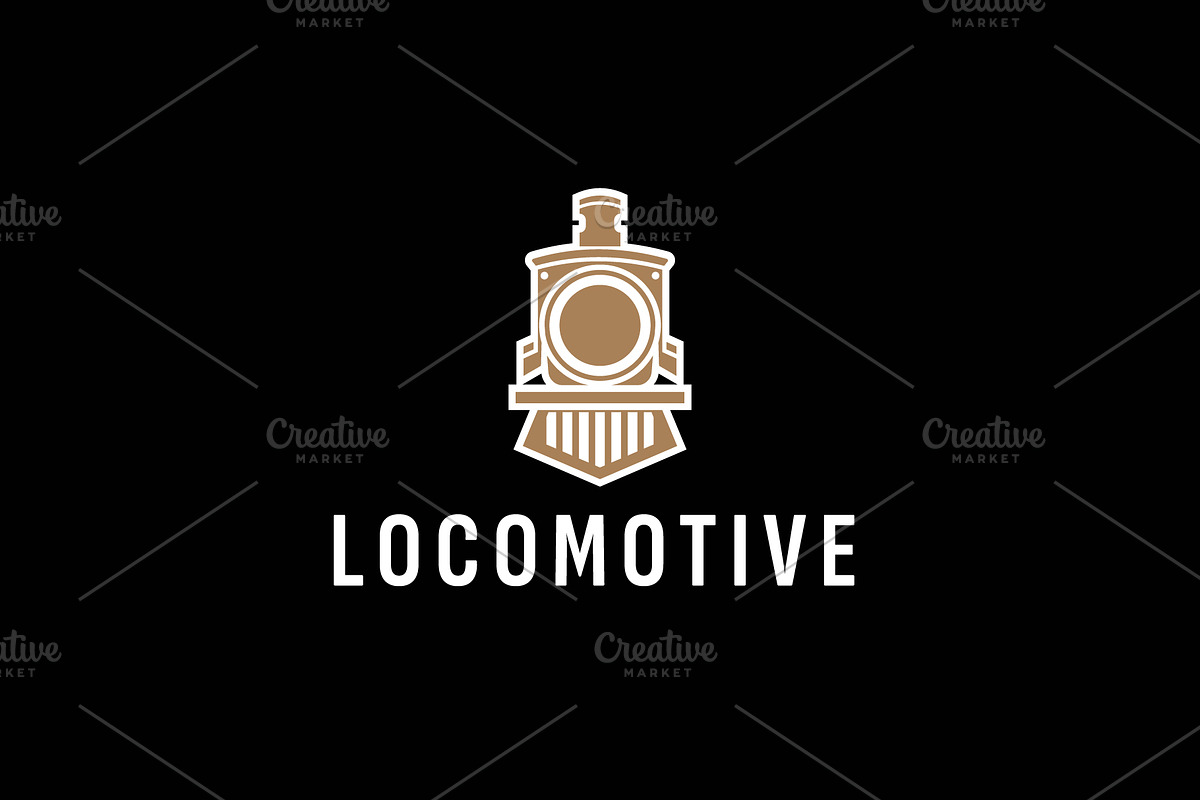 locomotive logo icon illustration, a Branding & Logo Template by Dyn Studio