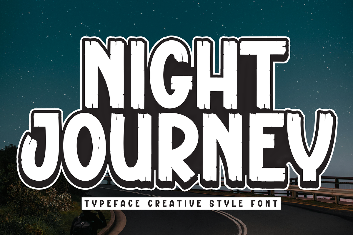 Night Journey | Script Font, a Script Font by Scratchones (Photo 1 of 8)