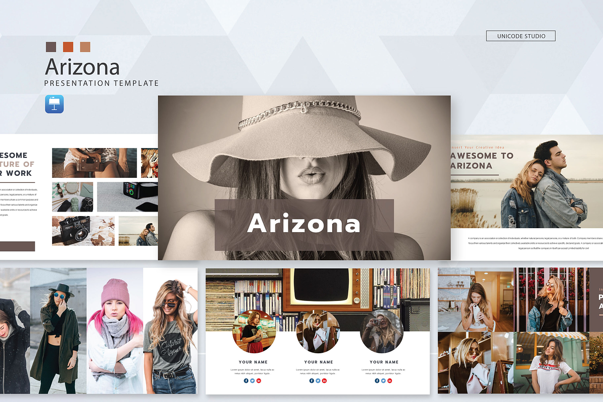 Arizona - Keynote Template, a Presentation Template by UnicodeID (Photo 1 of 5)