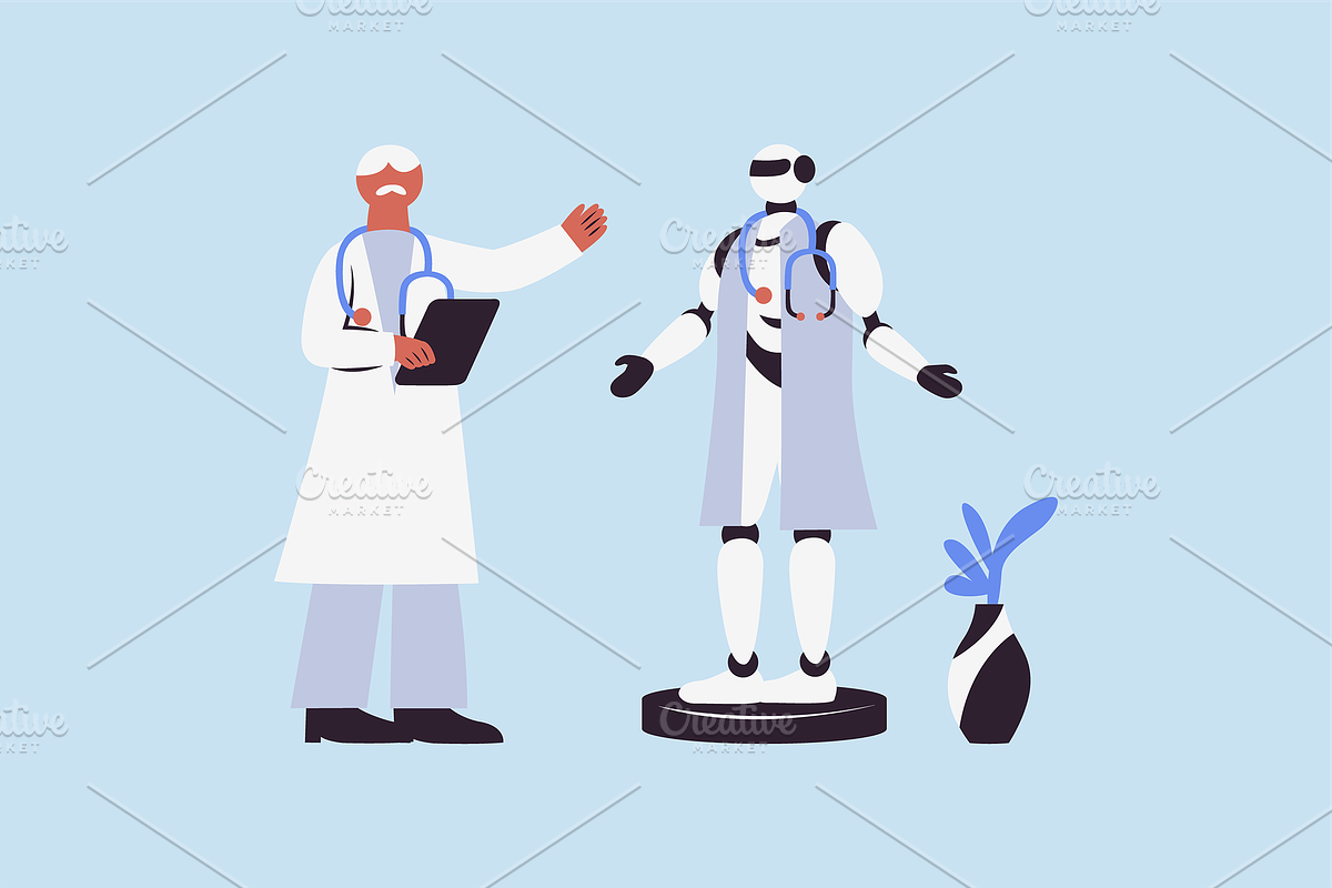 AI Medical Healthcare Illustration, a Healthcare Illustration by Jump Studio (Photo 5 of 10)