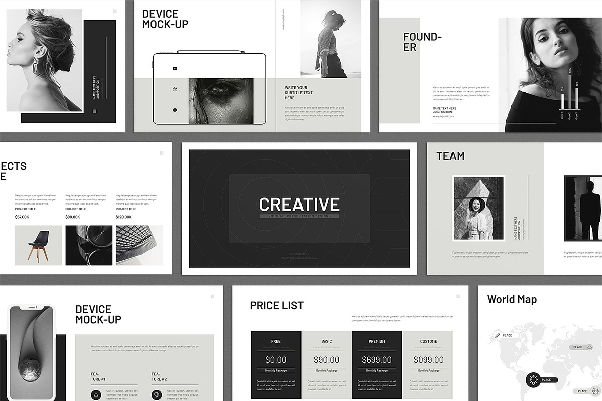 Creative Minimal Presentation, a Presentation Template by E-Type (Photo 1 of 8)
