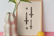 Gothic Times Linocut Bundle, a Person Illustration by ClayStudio (Thumbnail 3 of 8)
