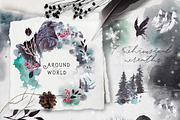 Winter fall bundle. all in 1, an Animal Illustration by Alisa Mikibith Art (Thumbnail 8 of 30)
