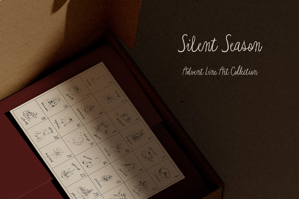 Silent Season: Advent & Line Art, a Seasonal Illustration by Purple (Photo 9 of 10)
