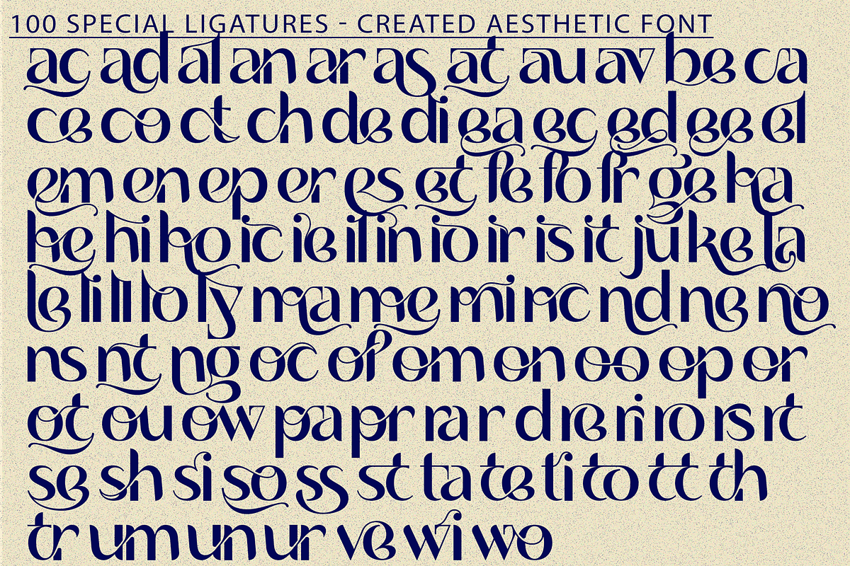Created Aesthetic - Modern Sans Font, a Sans Serif Font by 177Studio (Photo 7 of 8)