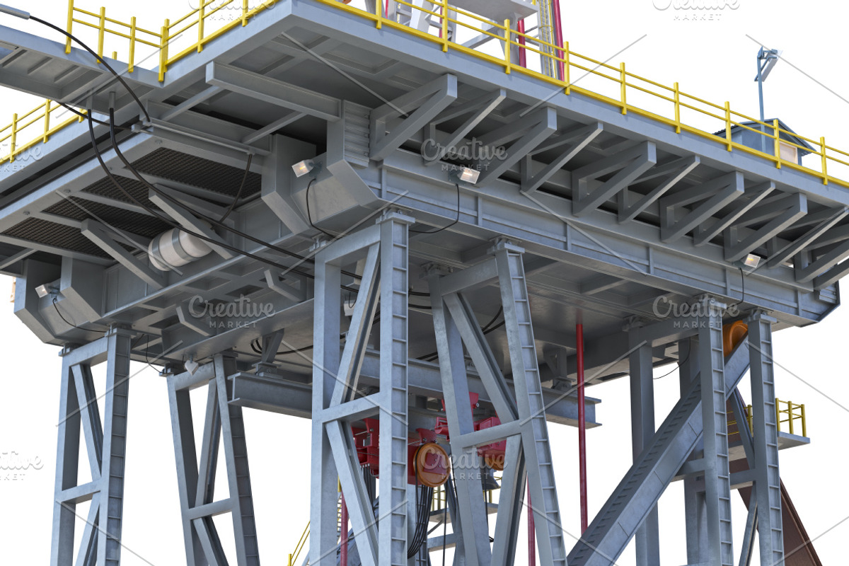 Land rig platform set, an Object Graphic by ARTYuSTUDIO