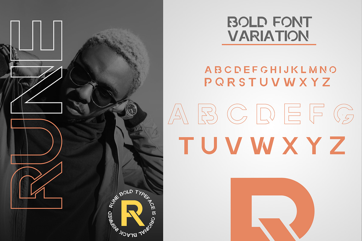 Rune Bold Font, a Sans Serif Font by mullathedesigner (Photo 5 of 5)