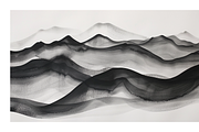 Kesi Co. B&W Ink Wash Art, a Texture Illustration by milatovar (Thumbnail 13 of 20)