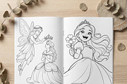 Magical Princess Coloring Book Vol24, a Person Illustration by ikarifq shop (Thumbnail 7 of 7)