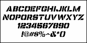 Stencil Label JNL, a Font by Jeff Levine Fonts (Thumbnail 5 of 5)