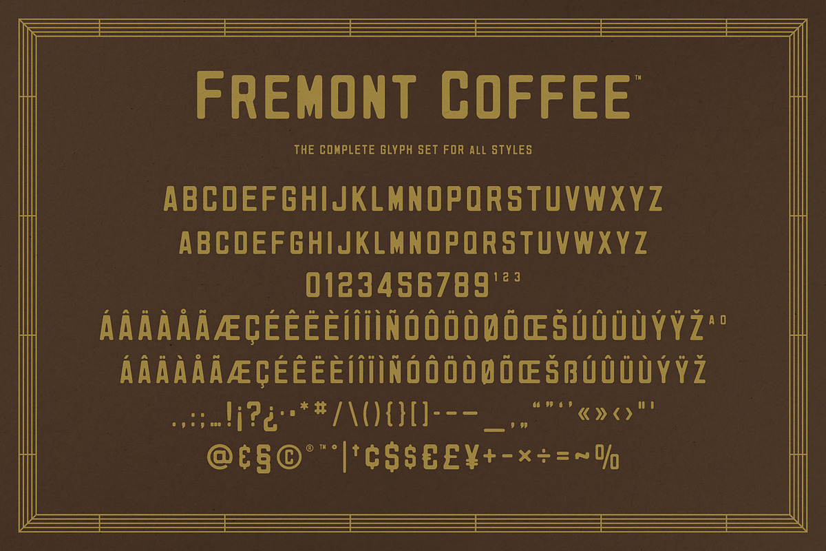 Fremont Coffee - A Caffeinated Font, a Sans Serif Font by Komet & Flicker (Photo 14 of 14)