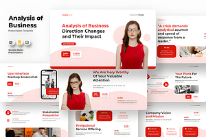Analysis of Business - Google Slides, a Social Media Template by Coco Bloom