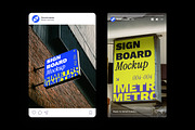 Signboard Store Mockup, an Advertising Mockup by Simetrica Labs (Thumbnail 2 of 3)
