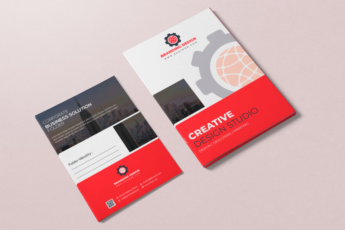 Folder Template for Branding, a Stationery Template by BrandlyTemplate (Photo 3 of 3)
