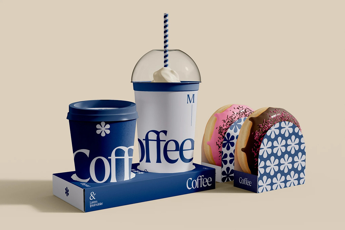 Coffee Cup and Donuts Mockup, a Cups & Container Mockup by Hubzway (Photo 2 of 2)