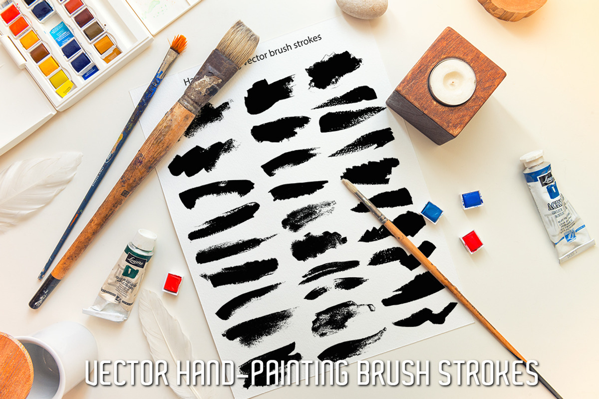 Vector Brush Strokes, an Object Graphic by Giordano Aita Graphics (Photo 3 of 3)