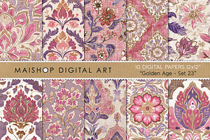 Bohemian Purple & Pink Patterns