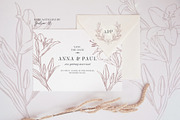 Innocent Lily - Floral Line Art, an Illustration by Julia M. Watercolor (Thumbnail 5 of 11)