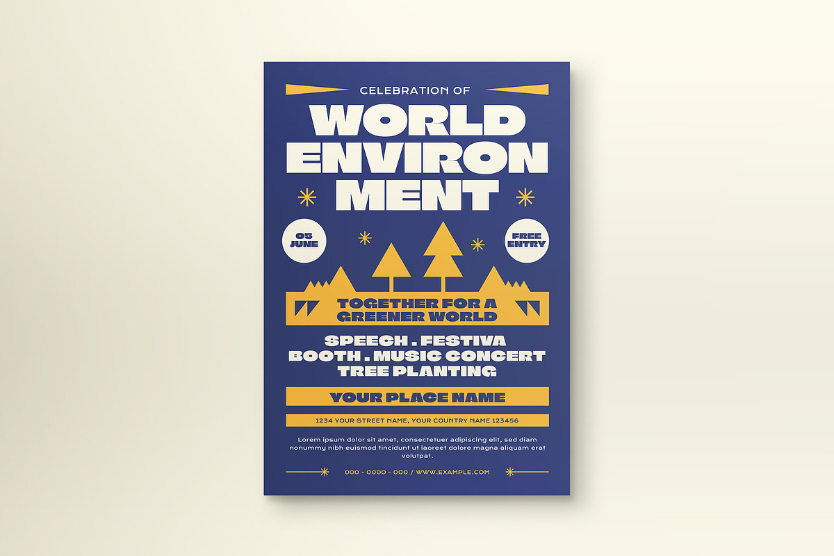 World of Environment Day Flyer, a Flyer Template by Tokosatsu (Photo 2 of 3)