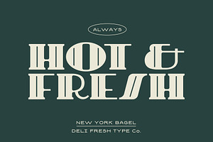 New York Bagel: A 20s Display Font