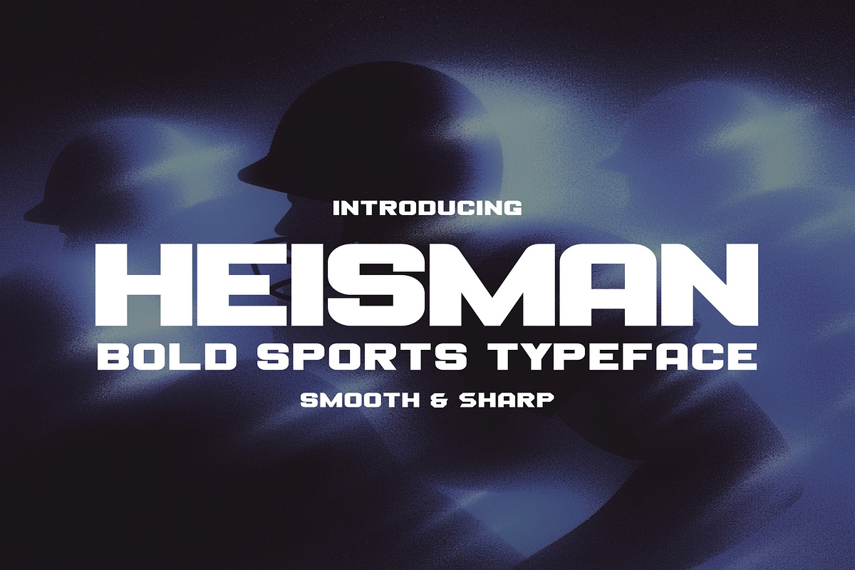 Heisman - Sports Display Typeface, a Font by HipFonts (Photo 1 of 9)