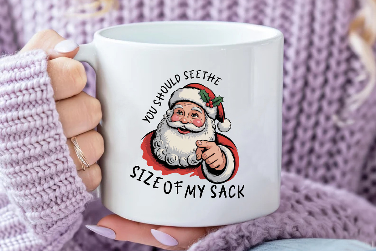 Funny Santa Christmas Sublimation, an Illustration by Daily.Designs (Photo 4 of 5)