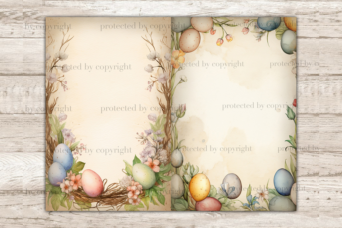 Rustic Easter Ephemera | Frame, a Seasonal Illustration by GlamArtZhanna (Photo 6 of 10)